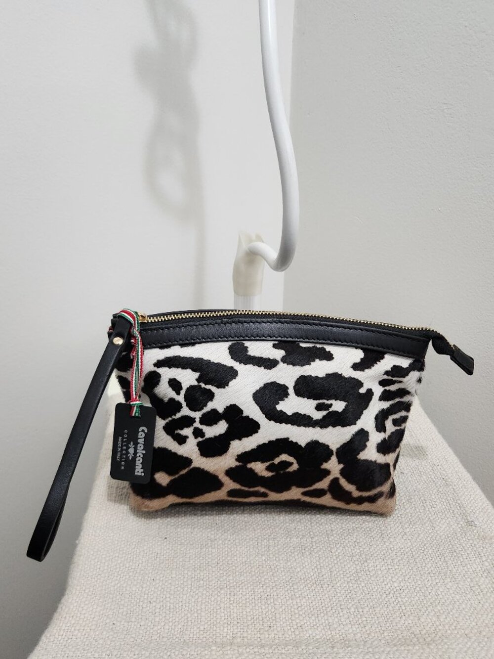 Leather wristlet Made in Italy